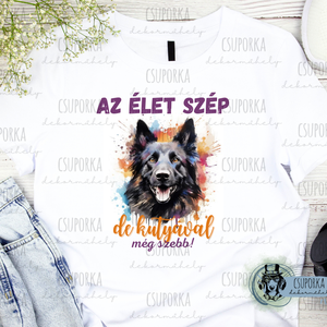 Kutyás unisex póló - Groenendael, Ruha & Divat, Női ruha, Póló, felső, , MESKA
