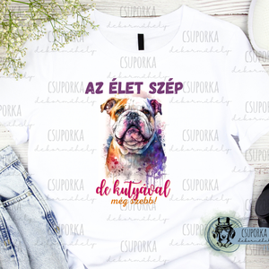 Kutyás unisex póló - Bulldog, Ruha & Divat, Női ruha, Póló, felső, , MESKA