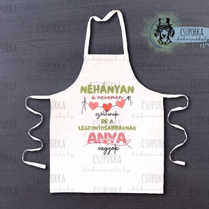 Kötény - Anyának hívnak (rózsaszín) - Meska.hu