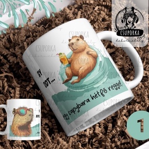 Capybara hétfő reggel   4 különböző mintával - Meska.hu