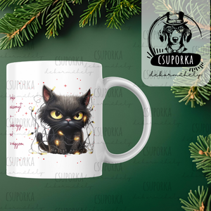 Morcos Cicás Bögre � Mindenki Boldog Karácsonyt Kíván, de Én Csak Egy Szabad Konnektorra Vágyom - Vicces Karácsonyi Aj - Meska.hu