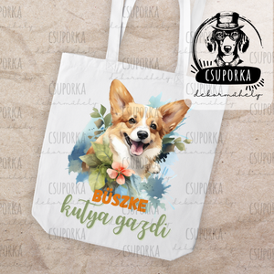 Kutyás bevásárlótáska � praktikus és stílusos - Corgi táska - Meska.hu