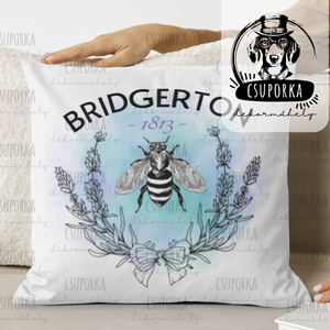 Bridgerton stílusú szatén párnahuzat � elegancia és finom humor minden napra, Otthon & Életmód, Lakástextil, Párna & Párnahuzat, Díszpárnahuzat, Fotó, grafika, rajz, illusztráció, Decoupage, transzfer és szalvétatechnika, MESKA