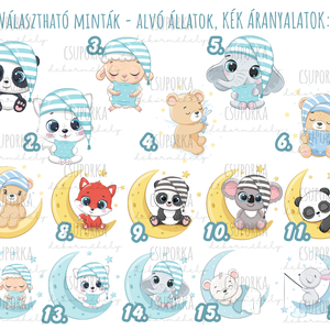 Névre szóló ovis párnahuzat � cuki alvó állatkás párnahuzat óvodásoknak, egyedi névvel - játék & sport - ovis felszerelés - ovis párna, kispárna - Meska.hu