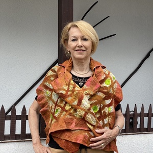 Selyemre nemezelt melleny mingket oldalan hordhato       - ruha & divat - női ruha - mellény - Meska.hu