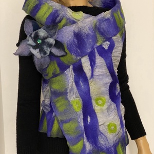 Kek zold selyem, Ruha & Divat, Női ruha, Mellény, Nemezelés, MESKA