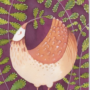 Művészi nyomat - Őszi madár, Művészet, Grafika & Illusztráció, Művészi nyomat, Festészet, MESKA