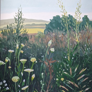 Virágos mező (akrilfestmény) - Meska.hu