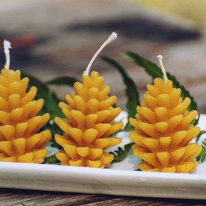 Tobozos  gyertya, Otthon & Életmód, Gyertya, illat, aroma, Gyertya, Gyertya-, mécseskészítés, MESKA