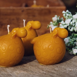 Húsvéti bárányok gyertya - Meska.hu