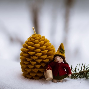 Csodaszép nagy toboz - karácsony - karácsonyi lakásdekoráció - karácsonyi illatgyertya, mécses - Meska.hu