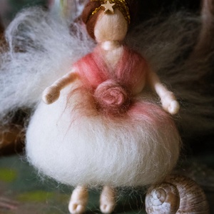 Gyapjú angyal, Karácsony, Karácsonyi lakásdekoráció, Karácsonyfadíszek, Fonás (csuhé, gyékény, stb.), MESKA