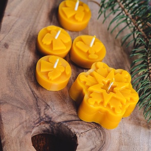 Angyalos mécses  és hópehely gyertya  - otthon & életmód - gyertya, illat, aroma - mécses és mécsestartó - Meska.hu