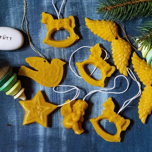 Angyalfény karácsonyfadíszek, Művészet, Más művészeti ág, Gyertya-, mécseskészítés, MESKA