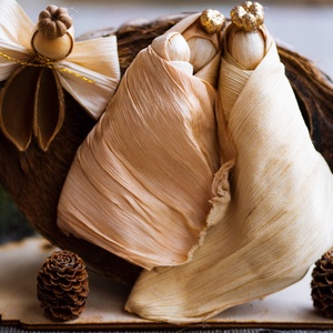 Kókuszdiós betlehem angyallal - karácsony - karácsonyi lakásdekoráció - karácsonyfadíszek - Meska.hu