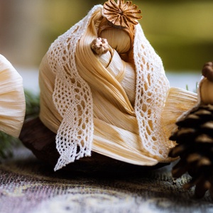 Mária angyalokkal - Meska.hu