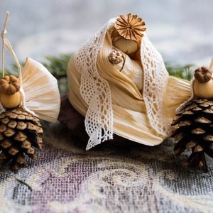 Mária angyalokkal - karácsony - karácsonyi lakásdekoráció - karácsonyi lakásdíszek - Meska.hu