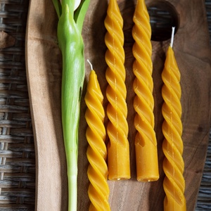 Méhviasz vacsoragyertya, Otthon & Életmód, Gyertya, illat, aroma, Gyertya, Gyertya-, mécseskészítés, MESKA