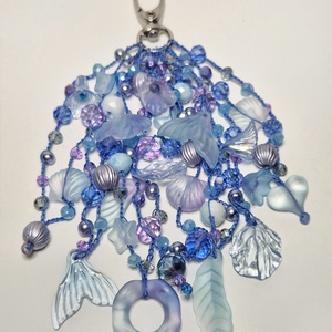 Kék, lila táskaékszer  - táska & tok - kulcstartó & táskadísz - táskadísz - Meska.hu Kék, lila táskaékszer  - táska & tok - kulcstartó & táskadísz - táskadísz - Meska.hu