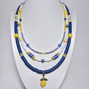 Limoncello nyaklánc szett � - ékszer - nyaklánc - gyöngyös nyaklánc - Meska.hu