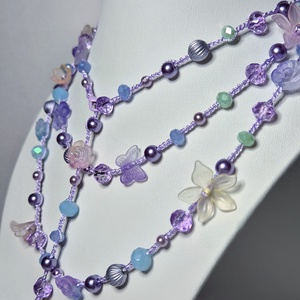 Bridgerton virágai, Ékszer, Nyaklánc, Hosszú nyaklánc, Horgolás, MESKA