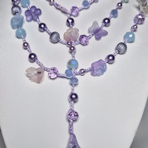 Bridgerton virágai - ékszer - nyaklánc - hosszú nyaklánc - Meska.hu