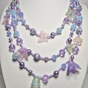 Bridgerton virágai - ékszer - nyaklánc - hosszú nyaklánc - Meska.hu