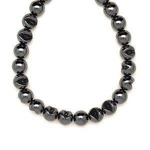 Hematit geódás golyó 8mm  ékszerkészítő alapanyag (füzér), Kellékek & szerszámok, Ásvány alapanyag, Ásványfüzér, , MESKA