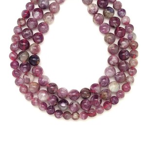 Lepidolit golyó AA 8-9mm  ékszerkészítő alapanyag (füzér), Kellékek & szerszámok, Ásvány alapanyag, Ásványfüzér, , MESKA