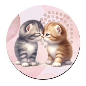 Puszilkodós cuki cicák mintás bögre alátét, , , MESKA