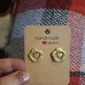 ??virág alakú fülbevaló??, Ékszer, Fülbevaló, Fülékszer, Gyurma, MESKA