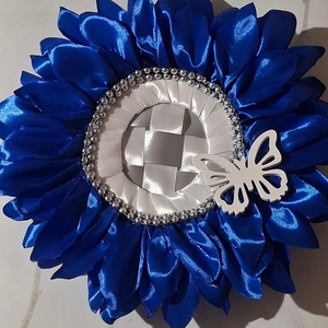 ?Királykék virág alakú kopogtató?, Otthon & Életmód, Virágdekoráció, Virágdíszek, Dekor koszorúk, kopogtatók, Mindenmás, MESKA