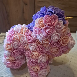 Habrózsa unikornis - otthon & életmód - virágdekoráció - virágdíszítő kellékek - Meska.hu