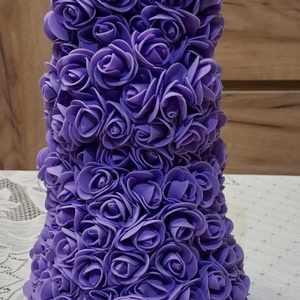 ���Habrózsa nyuszi��� - otthon & életmód - virágdekoráció - virágdíszek - asztali virágdísz - Meska.hu