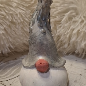 Jégmanó gipsz figura, Karácsony, Karácsonyi lakásdekoráció, Karácsonyi lakásdíszek, Gipszöntés, Festett tárgyak, MESKA