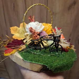 ???Őszi Ledes asztaldísz bicikli figurával???, Otthon & Életmód, Dekoráció, Asztal és polc dekoráció, Asztaldísz, Mindenmás, MESKA