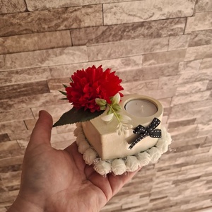 Szív alakú sírdíszek - Meska.hu