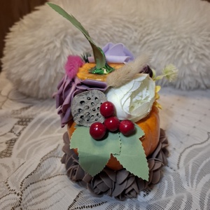 Őszi Sütőtök asztali dísz - kellékek & szerszámok - dekorációs kellékek - őszi dekor - őszi dekortök - Meska.hu