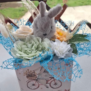 Húsvéti virágbox, Otthon & Életmód, Dekoráció, Húsvéti asztaldíszek, Mindenmás, MESKA