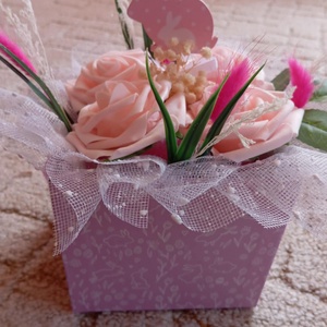 Egyedi Húsvéti virágbox, Otthon & Életmód, Dekoráció, Húsvéti asztaldíszek, Mindenmás, MESKA