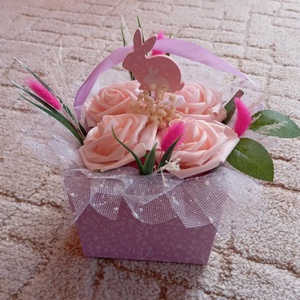 Egyedi Húsvéti virágbox - otthon & életmód - dekoráció - húsvéti asztaldíszek - Meska.hu