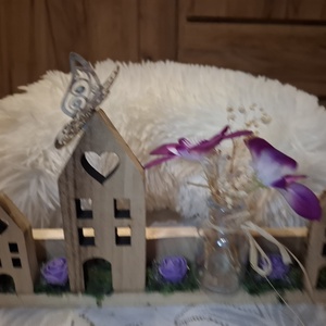 Tavaszi Házikós fa  lakásdekoráció - otthon & életmód - virágdekoráció - virágtartó - váza - Meska.hu