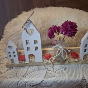 Tavaszi Házikós fa  lakásdekoráció - otthon & életmód - virágdekoráció - virágtartó - váza - Meska.hu