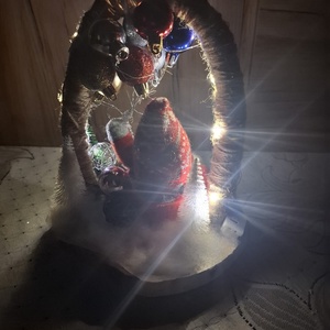 Ledes mikulás asztaldísz - karácsony - adventi díszek - adventi asztaldísz - Meska.hu