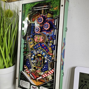 DIY retro arcade flippergép 3D modellkészlet � 1:4 méretarányú Zaccaria Locomotion replika - otthon & életmód - dekoráció - dísztárgy - Meska.hu