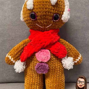 Mézeskalács amigurumi figura  minta és rendelhető kész darab, DIY (Csináld magad), Szabásminta, útmutató, Horgolási minta, Horgolás, MESKA