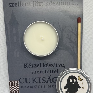 Halloween ajándékgyertya - otthon & életmód - gyertya, illat, aroma - gyertya - Meska.hu
