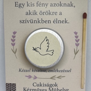 Emlékező ajándékgyertya, Otthon & Életmód, Gyertya, illat, aroma, Gyertya, , MESKA