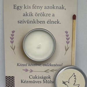 Emlékező ajándékgyertya - otthon & életmód - gyertya, illat, aroma - gyertya - Meska.hu