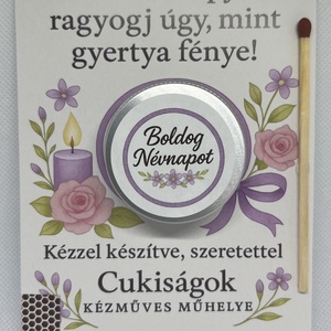 Boldog Névnapot ajándékgyertya - Meska.hu